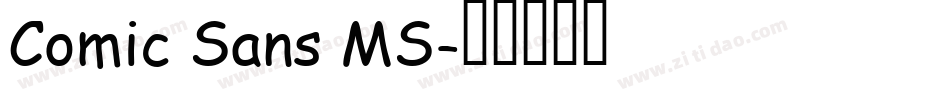 Comic Sans MS字体转换